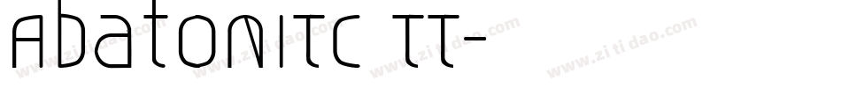 AbatonITC TT字体转换